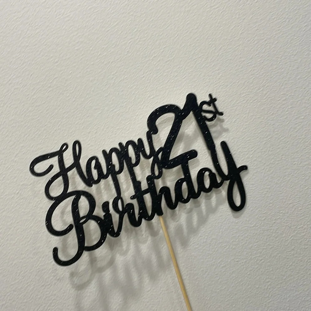 21st birthday cake topper